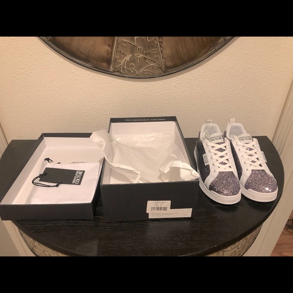 Versace Jeans Couture Sparkling Lace Up Sneakers - Picture 8 of 9